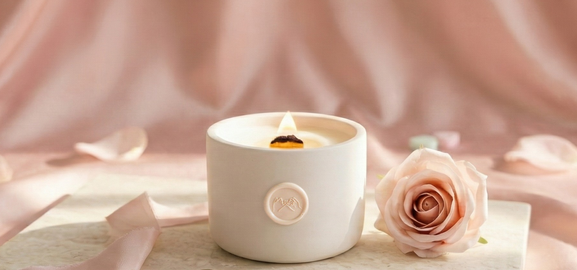 valentine’s candle gift set with accessories
