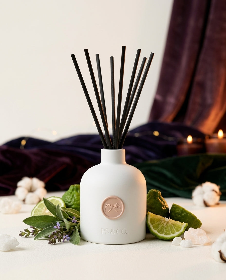 Midnight | Crisp Citrus & Dark Woods Reed Diffuser