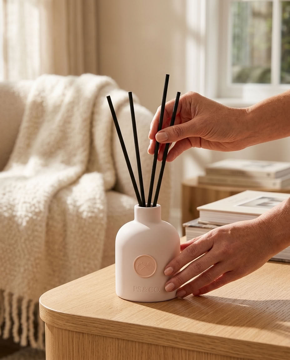 Hush | Frosted Iris & Warm Amber Reed Diffuser - Pinky Swear & Co.